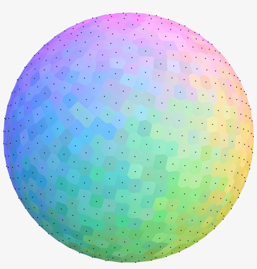 Voronoi Regions On The Sphere - Circle, transparent png