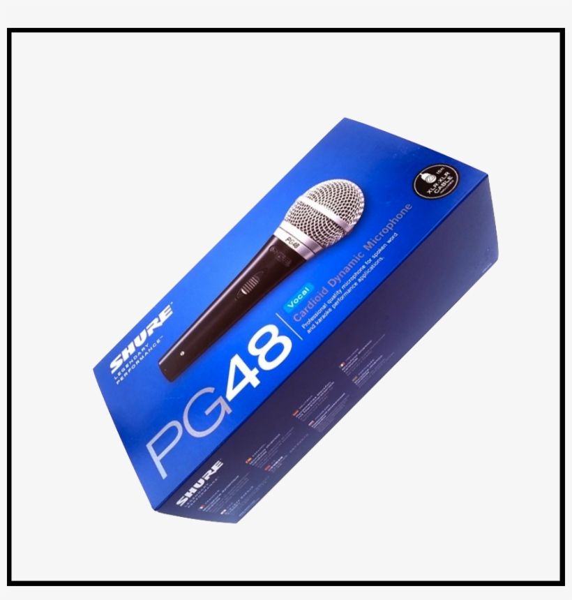 Shure Pg48 Vocal Mic - Shure Pg52lc Dynamic Microphone, transparent png