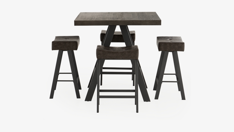 Image For Grey Metal Pub Style Kitchen Room Furniture - Picnic Table, transparent png