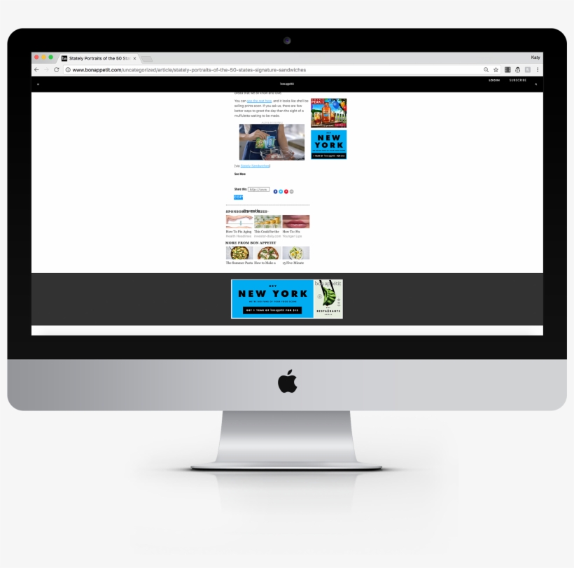 Bon Appetit Gif Social On Site - Computer Monitor, transparent png