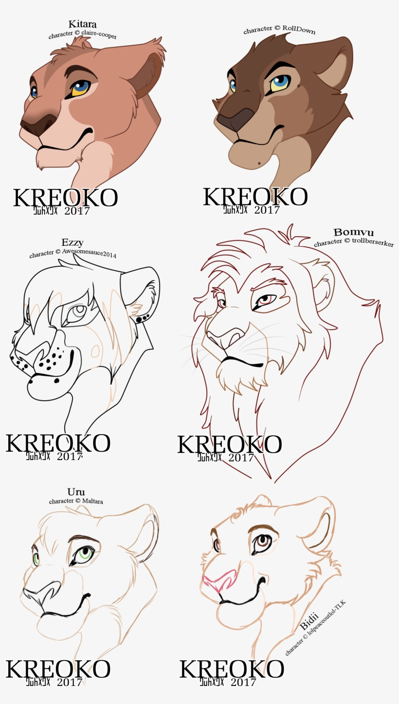 Many Headshots - Lion King Headshots Fanart, transparent png