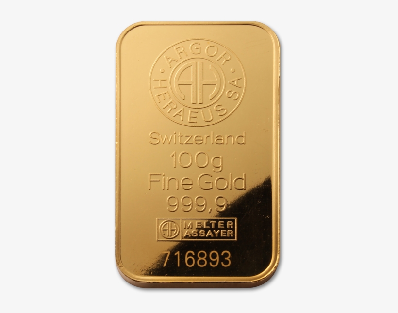 Sell Gold Bar 100 Gram - Gold, transparent png