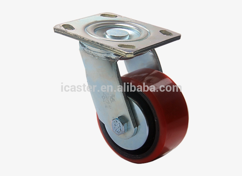 Heavy Duty 4 Inch Pu Swivel Caster Steel Plate Rigid - Tape Measure, transparent png