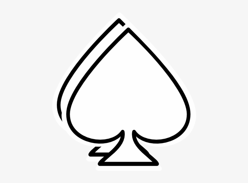Ace Of Spades Stencil, transparent png