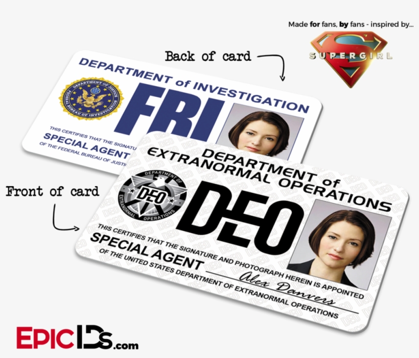 Department Of Extranormal Operations 'supergirl' Special - Alex Danvers Deo Badge, transparent png