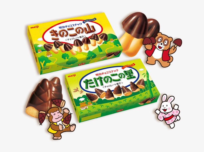 Of Kinoko No Yama Goes Back To 1975, When Meiji, Currently - Kinoko Cocoa Chocolate Flavour Biscuit - Meiji, transparent png