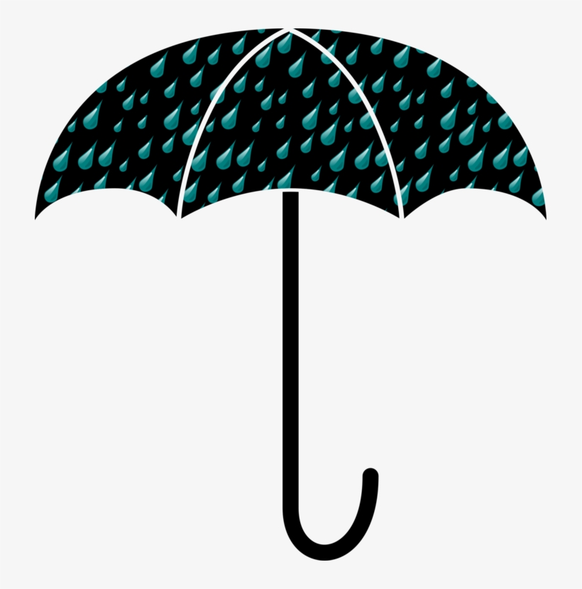 Umbrella Drawing Silhouette Clothing Document - Clip Art Image Of Umbrella, transparent png