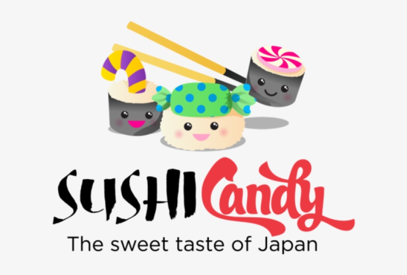 Japanese Food Clipart Candy - Candy Sushi Cartoon, transparent png