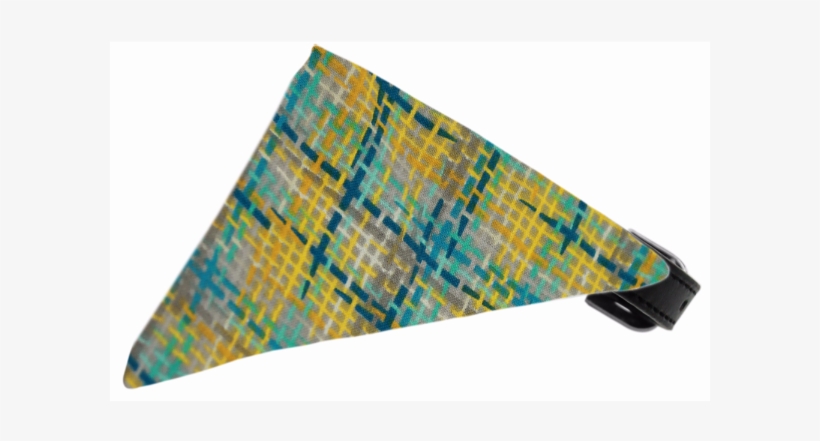 Grey Party Plaid Bandana Pet Collar Black - Mirage Pet Products Grey Party Plaid Bandana Pet Collar, transparent png