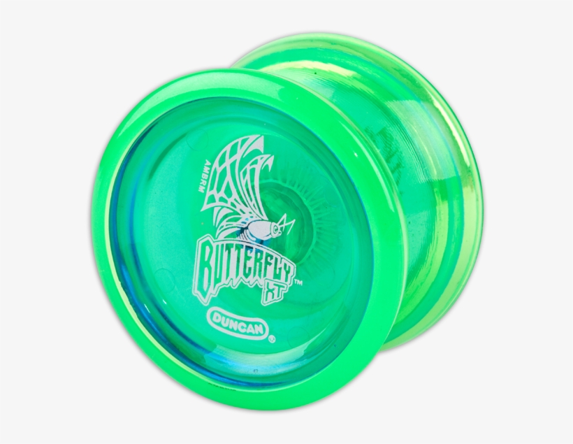 Duncan Butterfly Xt Ball Bearing Yo-yo - Duncan Butterfly Xt Yo-yo - Green, transparent png