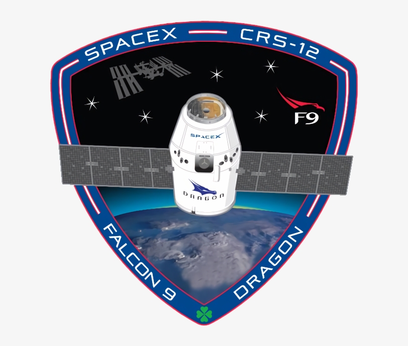 Mission Patch - Spacex Crs 12 Patch, transparent png