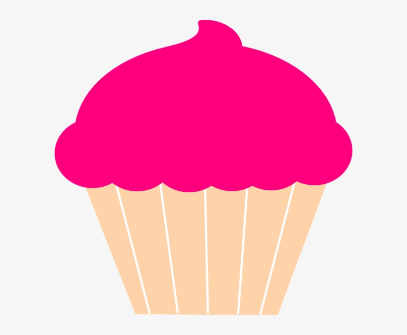 Cupcake Clip Art At Clker - Cupcake Vector Outline, transparent png