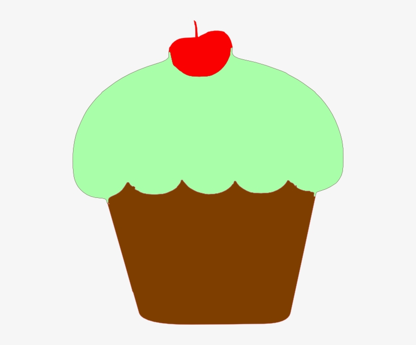 Orange Birthday Cupcake Clip Art - Cupcake Mint Clipart, transparent png