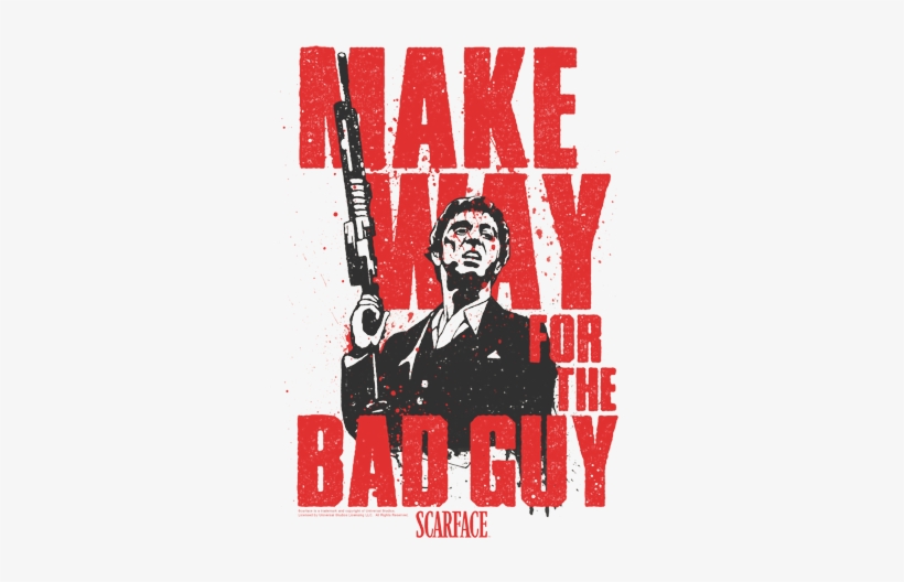 Scarface Make Way Juniors T-shirt - Poster, transparent png