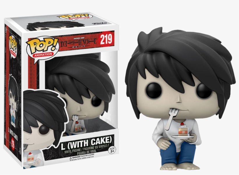 L With Cake Funko Pop Vinyl Figure - Funko L Death Note, transparent png