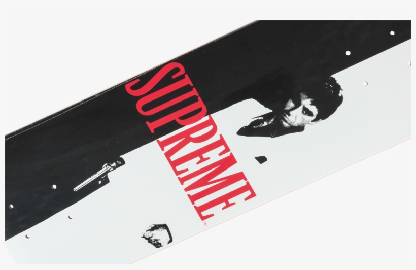 Supreme Scarface Split Skate Deck "fw 17", transparent png