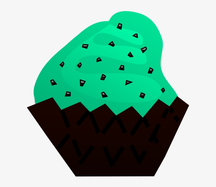 Cute - Cupcakes - Clipart - Chocolate Mint Clipart, transparent png