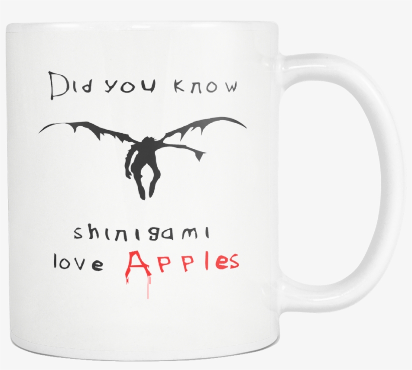 Death Note Mug, Shinigami, Ryuk, L, Light Yagami, Deathnote, - Coffee Cup, transparent png