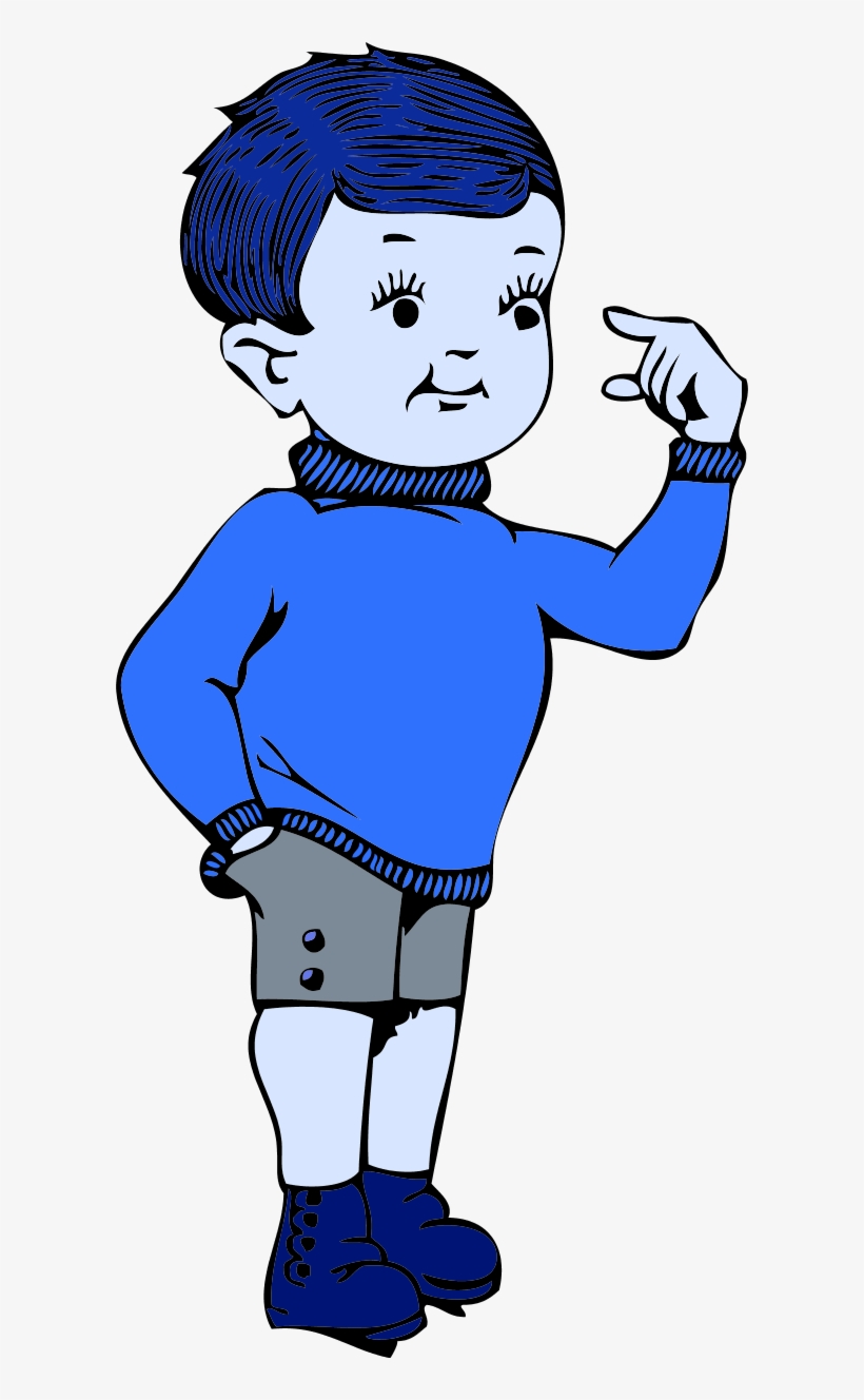 Little Boy Pointing To His Head - Flash Card Of Boy, transparent png