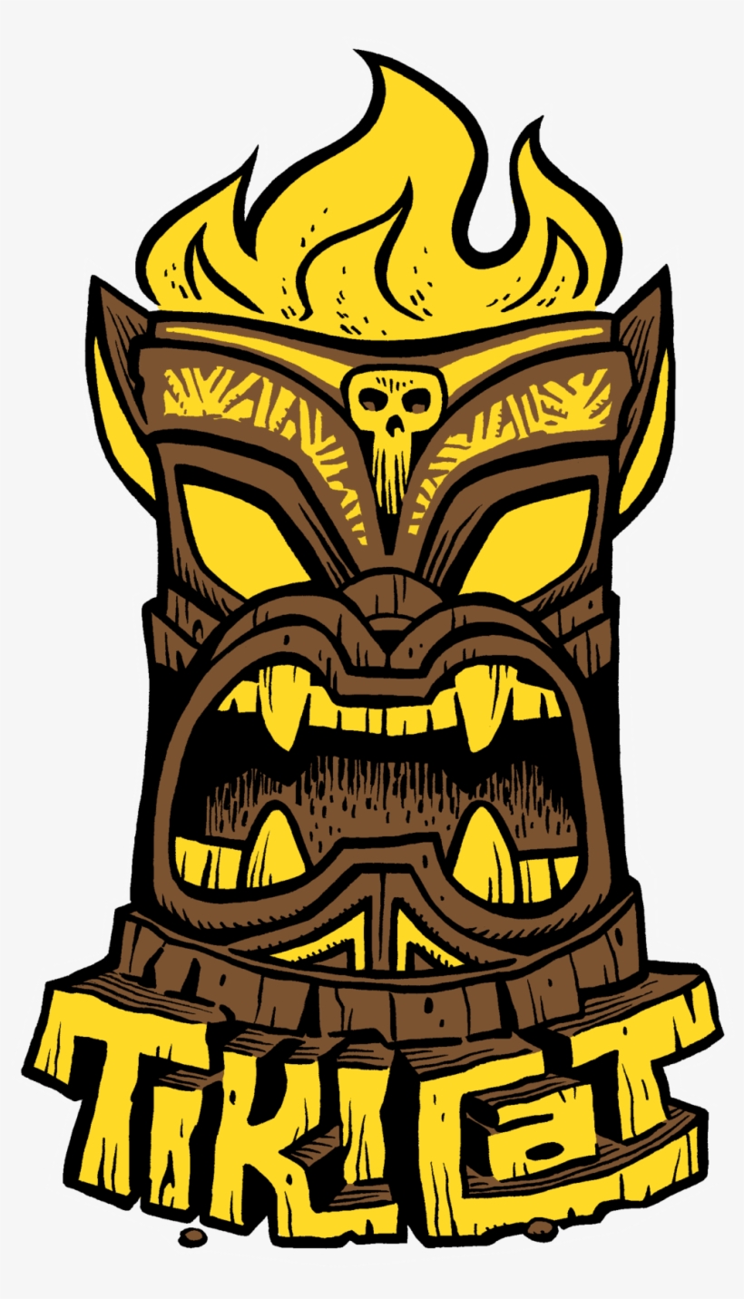 Tikicat Logo Sticker - Tiki Culture, transparent png