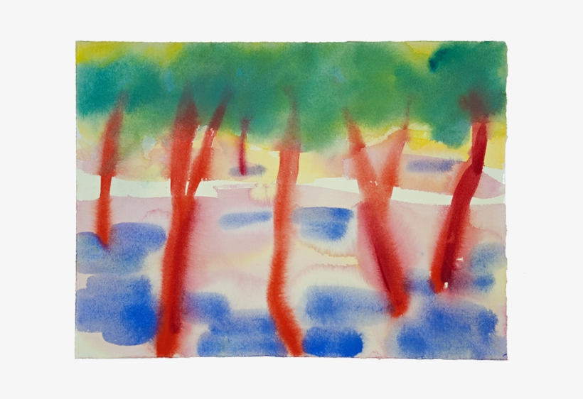 Cork Trees - Watercolor Painting, transparent png