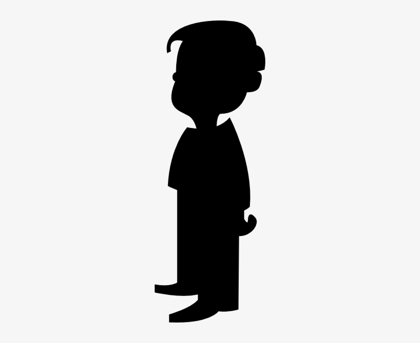 Silhouette Of A Boy Clip Art Free Vector 4vector - Silhouette Of A Boy, transparent png