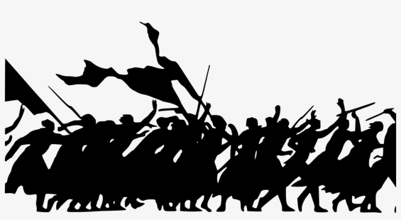 Picture Free Revolution Group Silhouette Pencil - War Clipart Png, transparent png