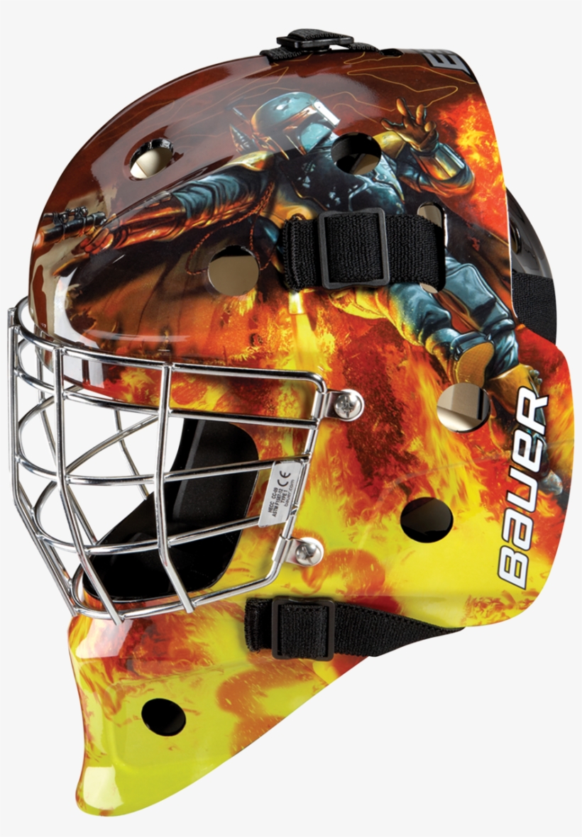 Nme Star Wars Street Goal Mask - Bauer Nme 3 Boba Fett Goal Mask Star Wars - Junior, transparent png