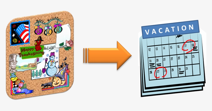 Holiday Board To Vacation Calendar - Agitator, transparent png