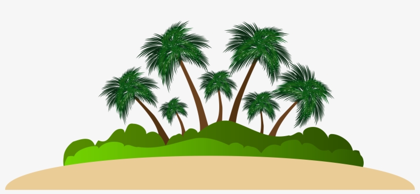 Island Silhouette Clipart, transparent png