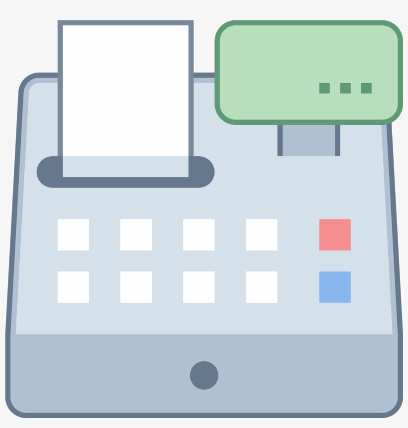 The Image Depicts A Cash Register With A Drawer That - Icones De Caixa Registradora Png, transparent png