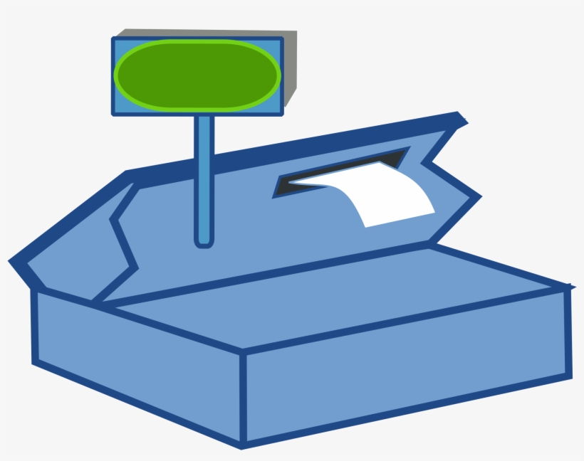 Picture Library Library File Cashregister Rear Svg - Back Of A Cash Register, transparent png