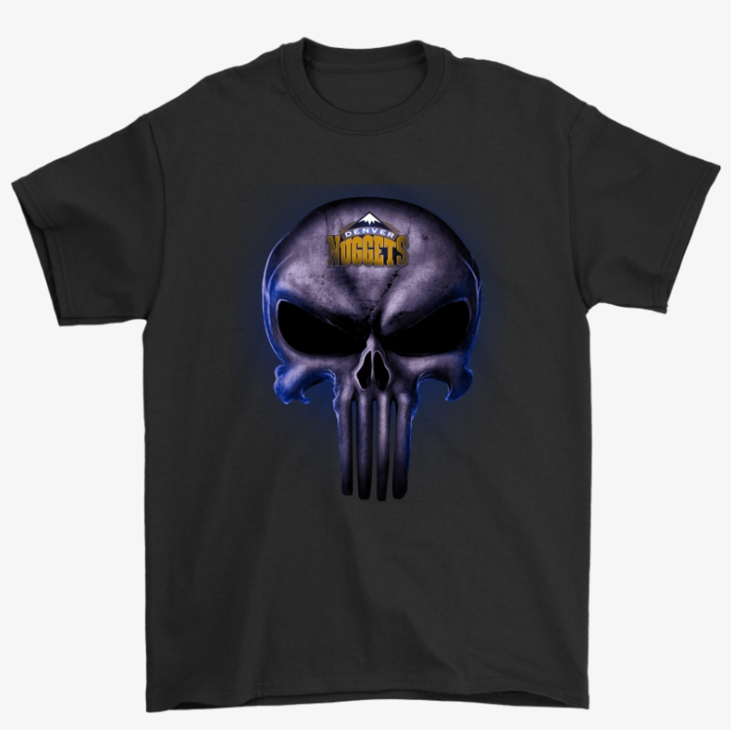 The Punisher Skull Denver Nuggets Basketball Nba Shirt - Most Hated Clothing Brand, transparent png