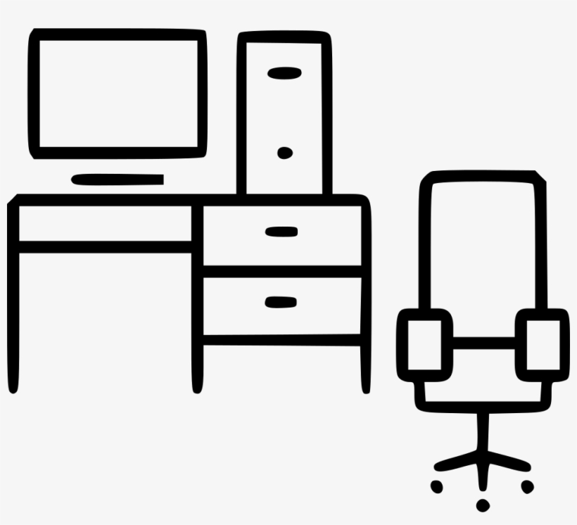 Computer Table Chair Living Room Office Furniture Comments - Chair, transparent png
