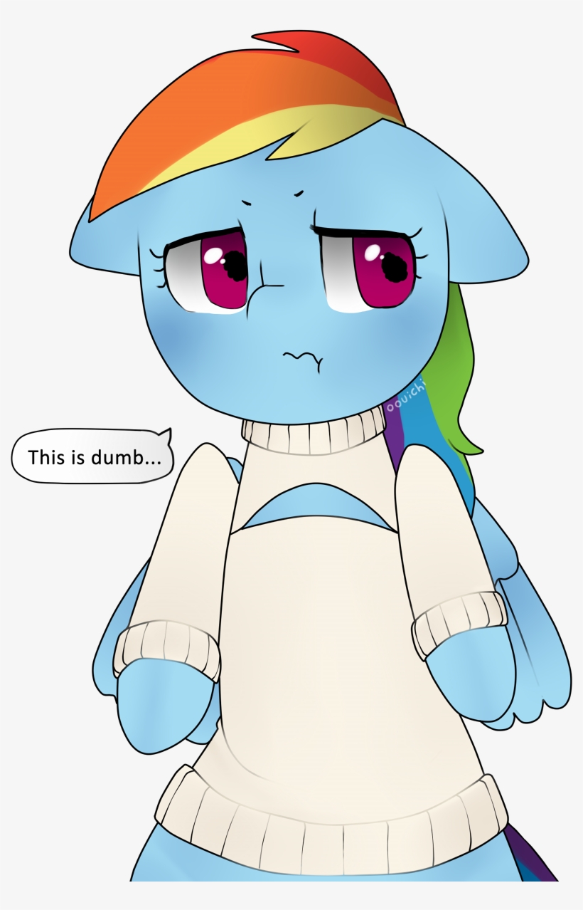 Rainbow Clipart Sweater - Rainbow Dash's Sweater, transparent png