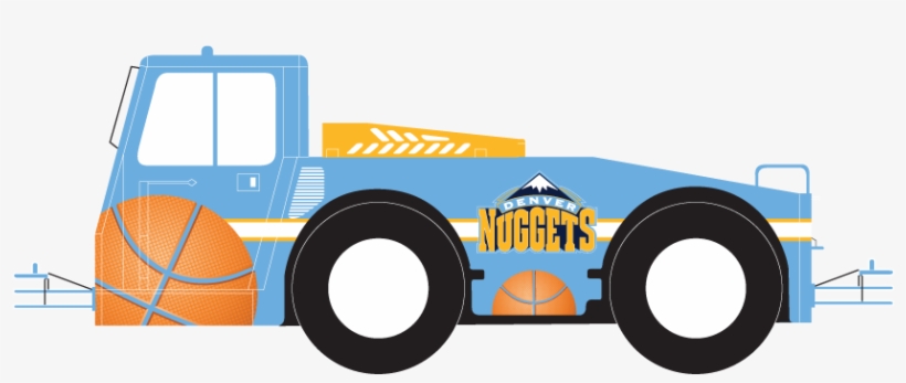 Plane Tug - Denver Nuggets, transparent png