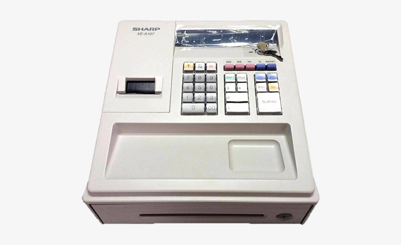 Second Hand Sharp Xe-a107 Heavy Duty Cash Register - Cash Register Sharp Xe A107 Second Hand, transparent png