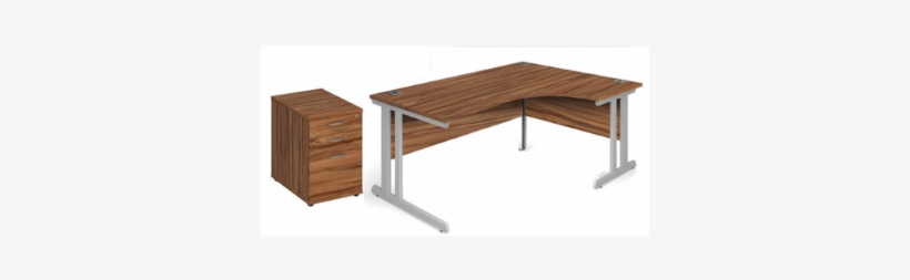 Aspire Ergonomic Office Desk And Pedestal Bundle - Desk, transparent png