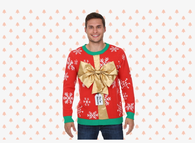 Christmas Present, Sweater, Christmas, Ugly Christmas - Christmas Present Sweater H2011022, transparent png