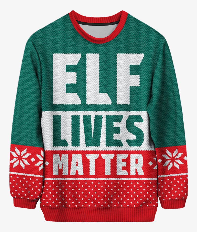 22 Ugly Christmas Sweaters That Sum Up The Ugliness - Black Lives Matter Christmas Sweater, transparent png