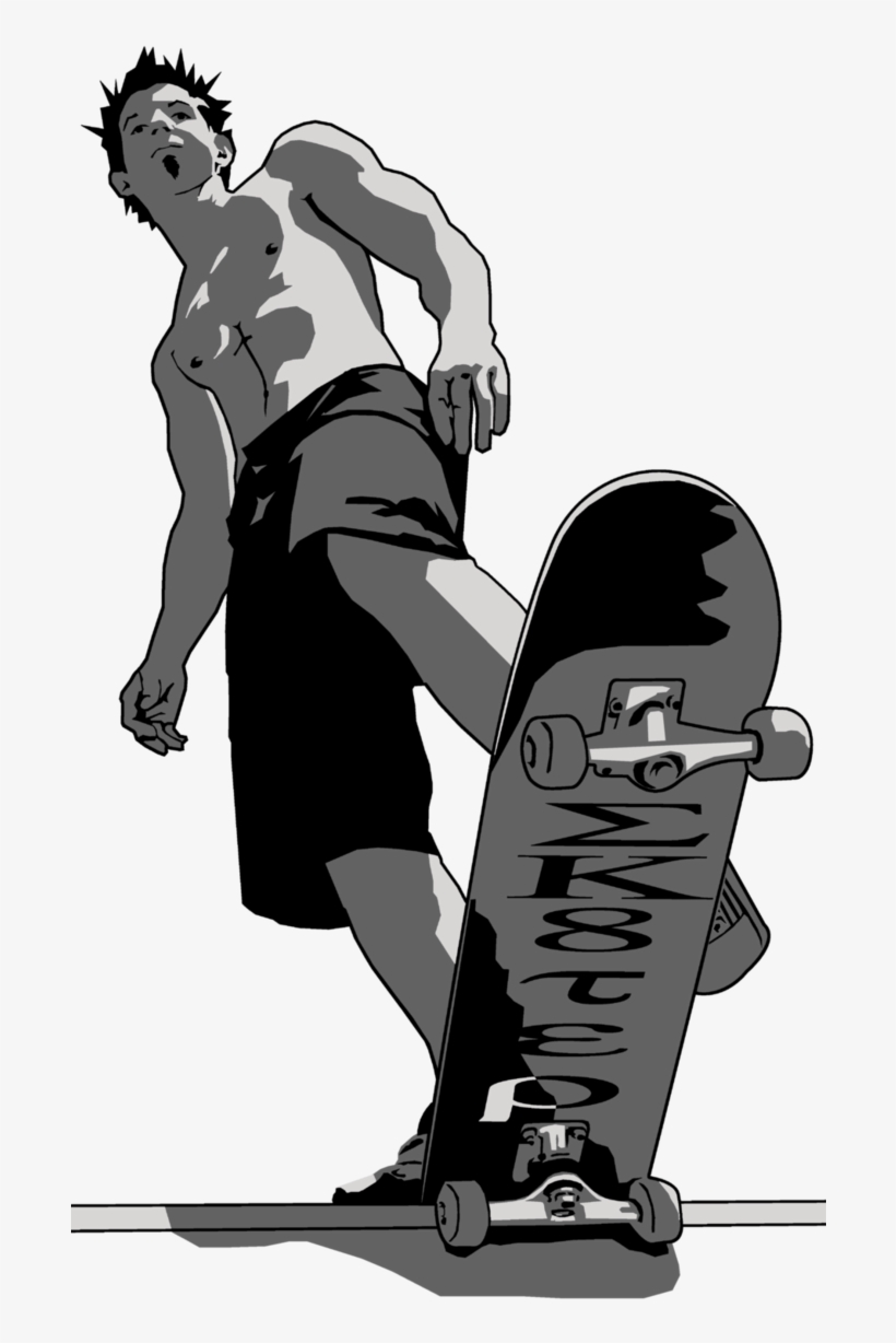 Skate 3 By Aktn-d3805u6 - Skateboard, transparent png