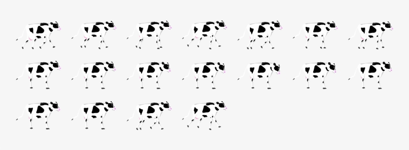 Vaca - Cow Run Cycle, transparent png