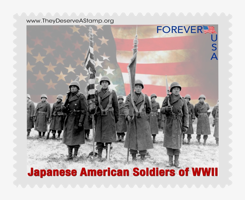 A Mock Up Of A Possible Stamp Design Commemorating - Going For Broke: Japanese American Soldiers, transparent png
