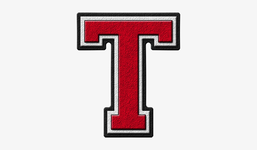 Presentation Alphabets Cardinal Varsity Letter T - Gold Varsity Letter T, transparent png
