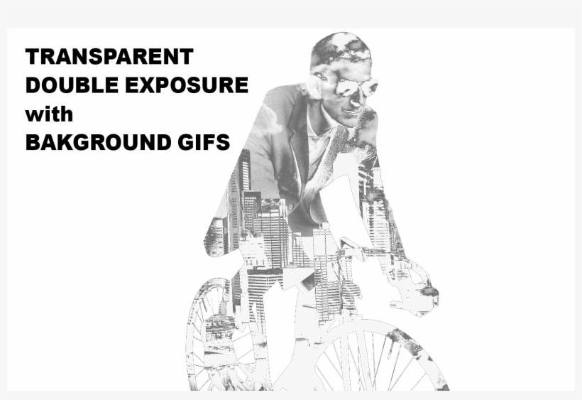 Creative Seamless Gifs Behind Semi-transparent Pngs - Hybrid Bicycle, transparent png