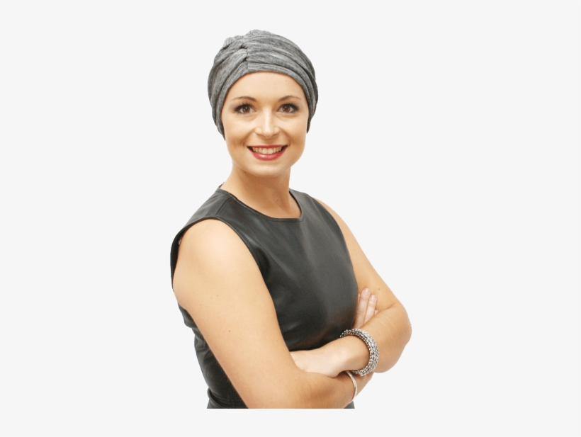 Silver Knit Evening Wear Turban - Turban, transparent png