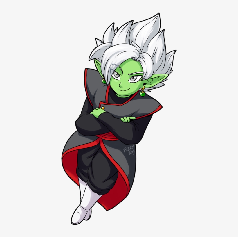 “fusion Zamasu~ ” - Cartoon, transparent png