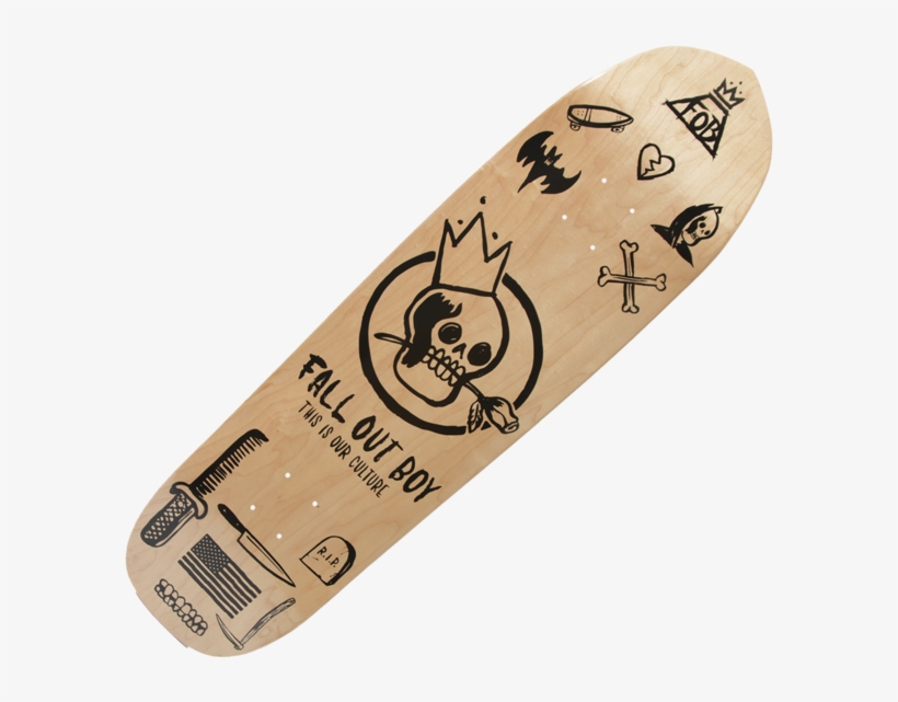 Blonde Skate Deck - Fall Out Boy Skateboard, transparent png