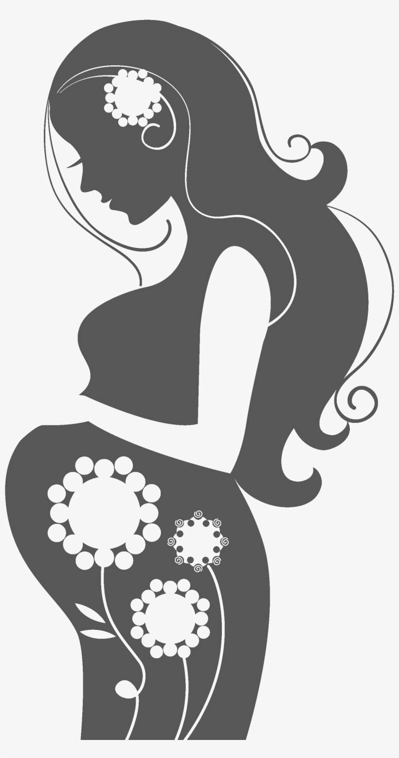 Women Transparent Pregnant - Pregnancy Silhouette Clip Art, transparent png