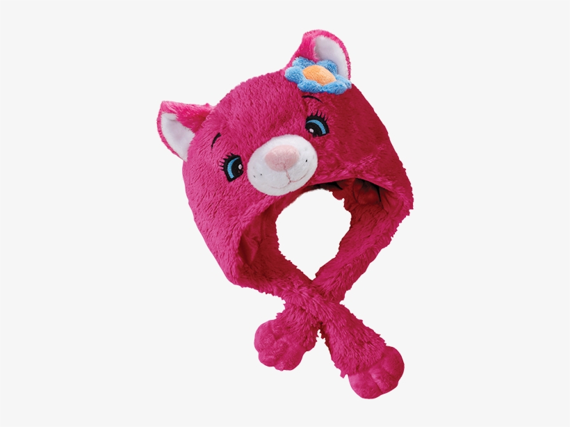 Flower Power Cat Hat - Authentic Pillow Pets Power Flower Cat Hat Plush Toy, transparent png